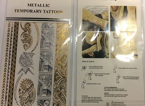 Metallic tattoo