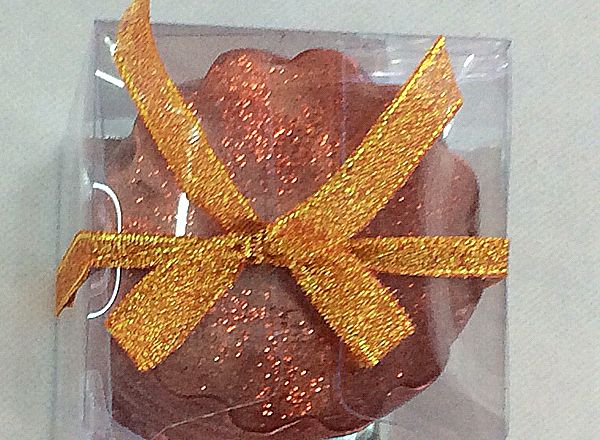 Christmas candle 7x7.5cm