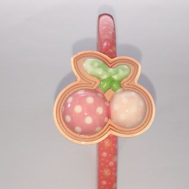 Patterned head band with fruit shape