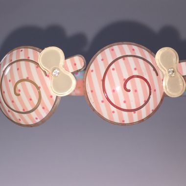 Patterned Head band with 2pcs patterned snail shape