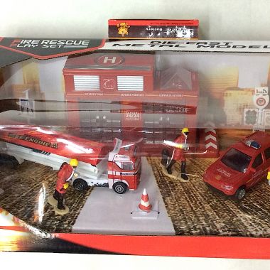 Fire rescue play set