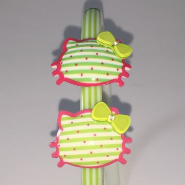 Patterned headband with 2pcs patterned cat shape