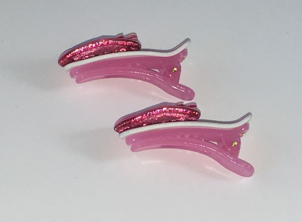 Crocodile clips with heart