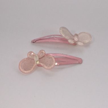 Snap clip with butterfly