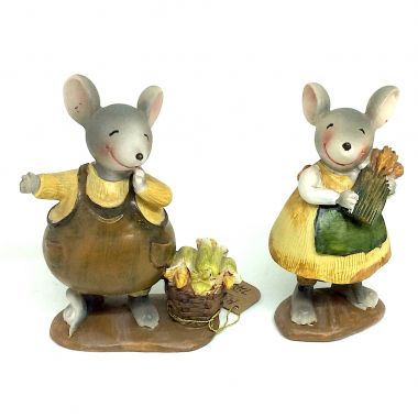 Mouse ornament 12x8 cm