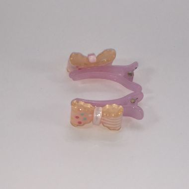 Crocodile clips with bow