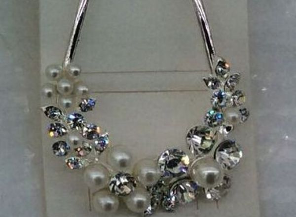 Swarovski hairpin with pearls