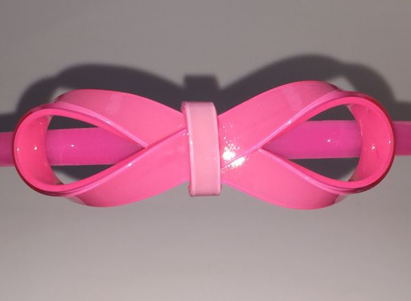 Head band with patterned bow