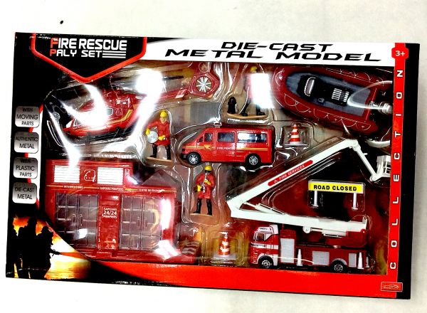 Fire rescue play set