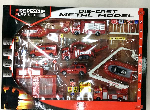 Fire rescue play set