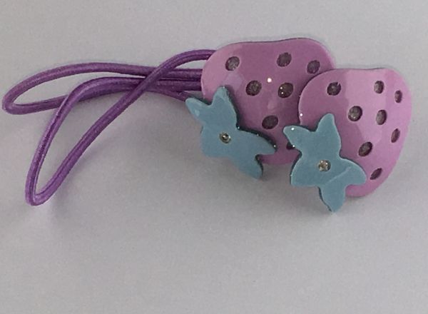 Elastics with strawberry shape