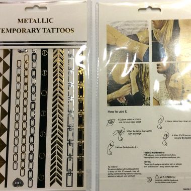 Metallic tattoo