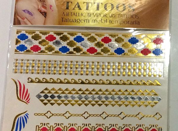 Metallic tattoo