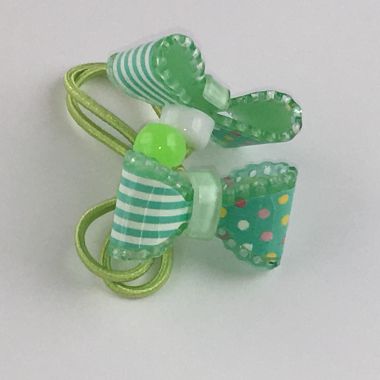 Elastics with patterned bow