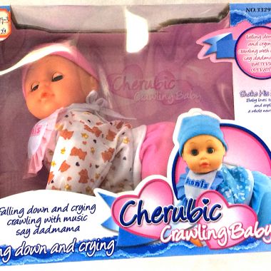 Crawling baby doll