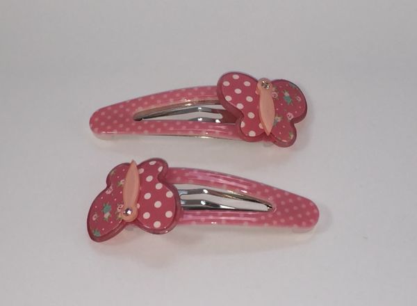 Kids snap clip with butterfly shape