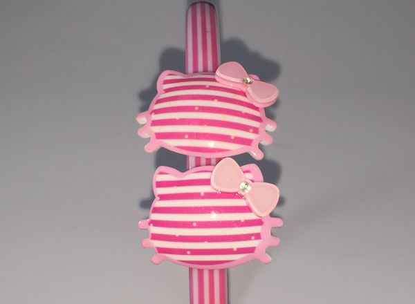 Patterned headband with 2pcs patterned cat shape