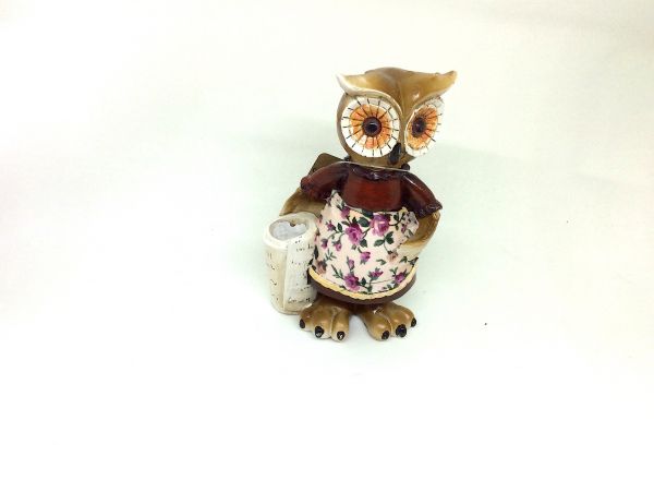 Owl ornament 13x7 cm