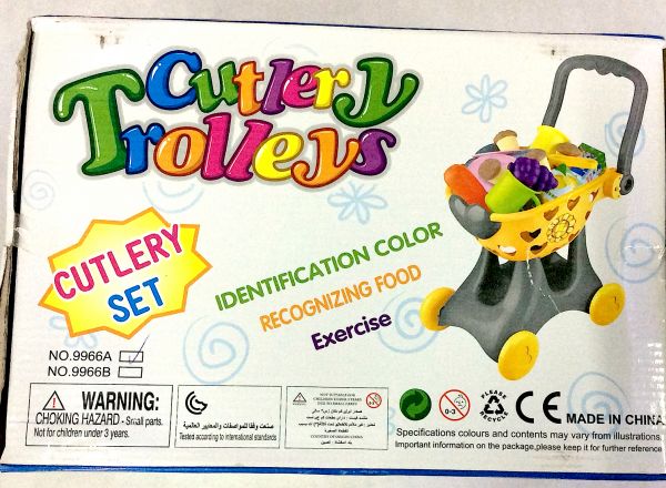Cutlery trolley play set