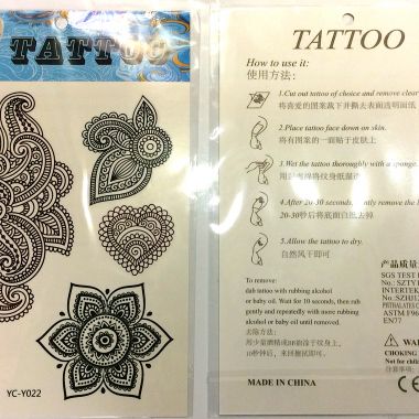 Henna lace tattoo