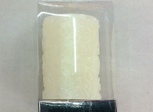 Christmas candle 7x7.5cm