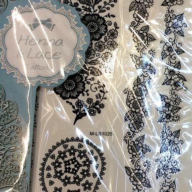 Henna lace tattoo