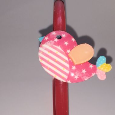 Head band with patterned bird shape