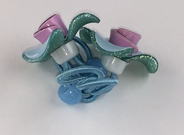 Elastics with flower
