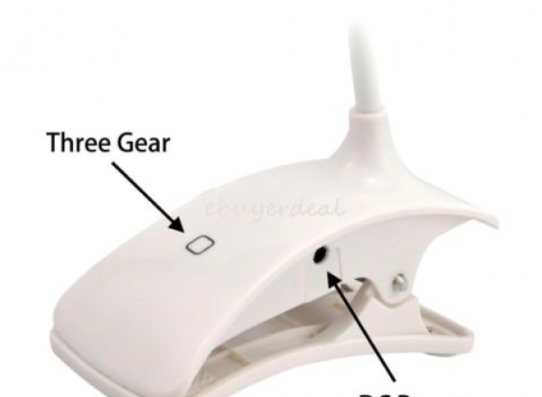LED Light Clip On Clamp Desk Reading Lamp