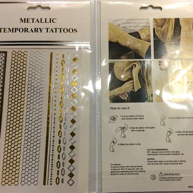 Metallic tattoo