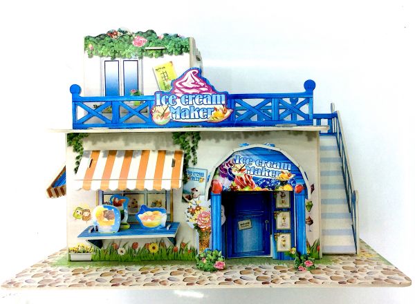 3D puzzle ice cream flavor shop
