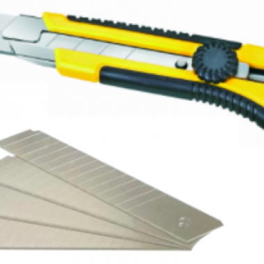 25 mm Heavy duty cutter knife + 5 extra blades