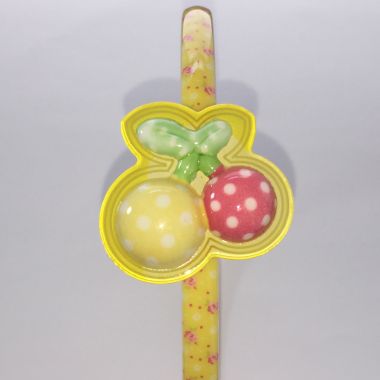 Patterned head band with fruit shape