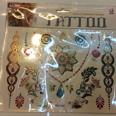 Metallic tattoo