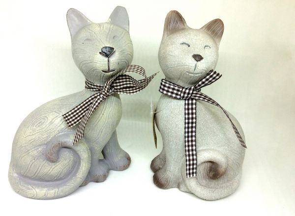 Cat ornament 17x12 cm