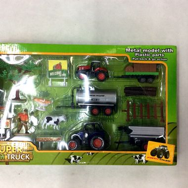 Farm trucks with animals