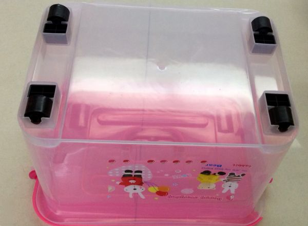 Storage box with wheels