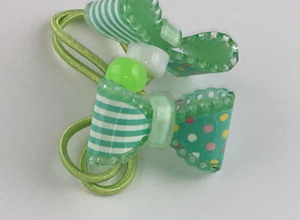 Elastics with patterned bow
