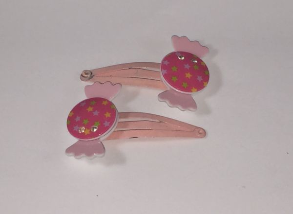 Kids snap clip with candy shape