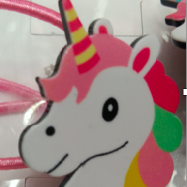 Kids elastics with unicorn