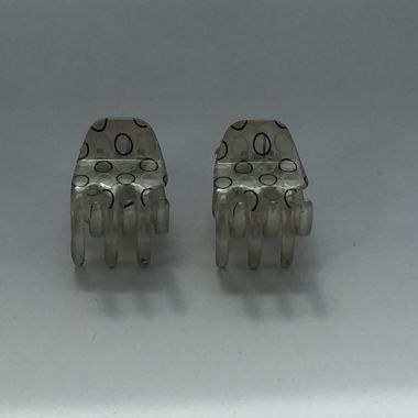 Double patterned hair clip 6020-S-C230B105