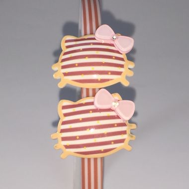 Patterned headband with 2pcs patterned cat shape