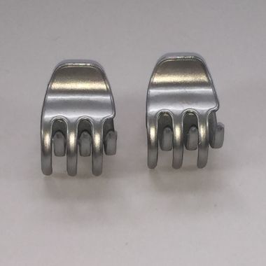 Middle size Metallic Double hair clips 6020- S - A509