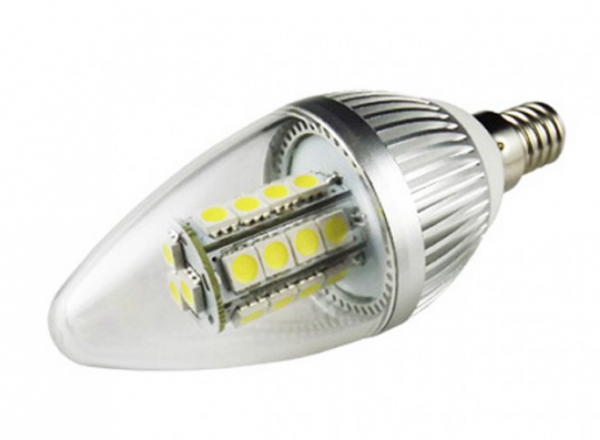 LED glass bulb E14 130 lumen