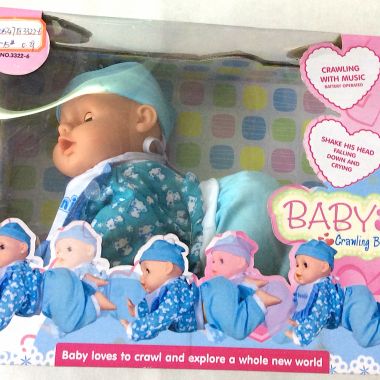 Crawling baby doll