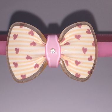 Head band with patterned bow
