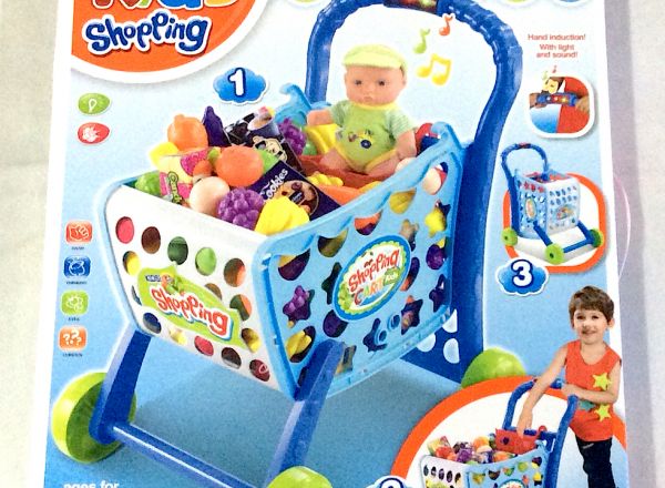 Shopping cart play set