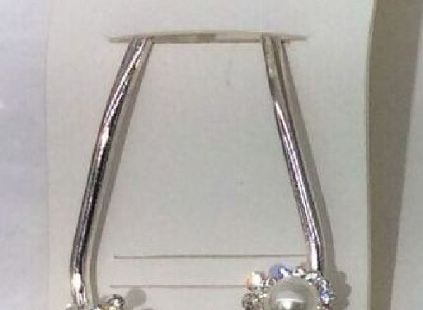 Swarovski hairpin with pearls