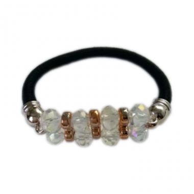 Hair elastic with stones
