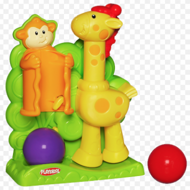 Baby Kicking ball giraffe